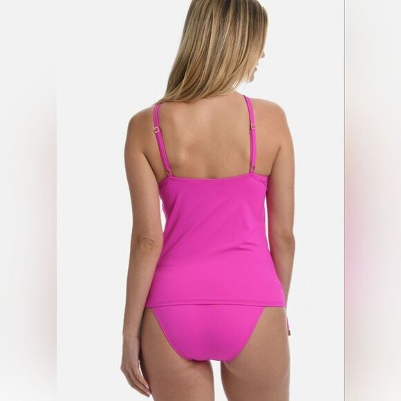 La Blanca Island Goddess Underwire Keyhole Tankini Top - Picture 5 of 16